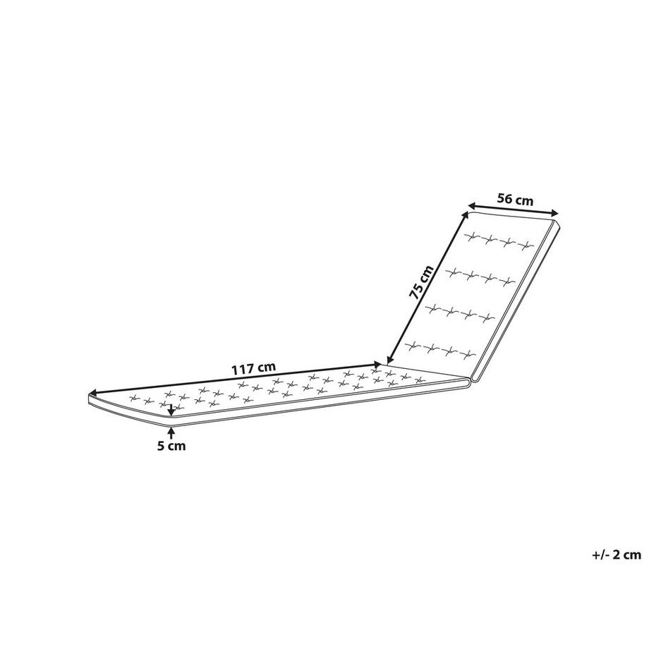 Beliani Coussin de transat extérieur en Polyester Moderne CESANA PREMIUM  