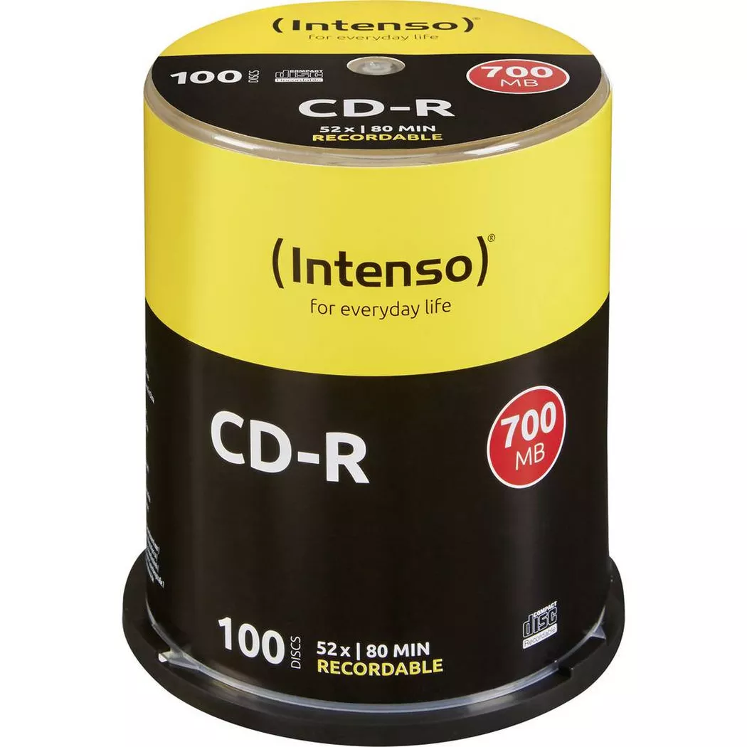 Intenso - CD-R80 700 MB 52x 100er Spindel, Silber