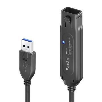 DS3100-0015 câble USB 0,15 m USB 3.2 Gen 1 (3.1 Gen 1) USB A Noir