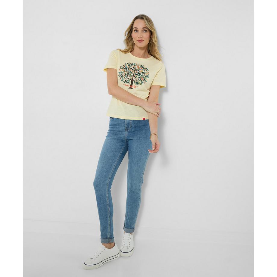 Joe Browns T-Shirt mit floralem Baummotiv  