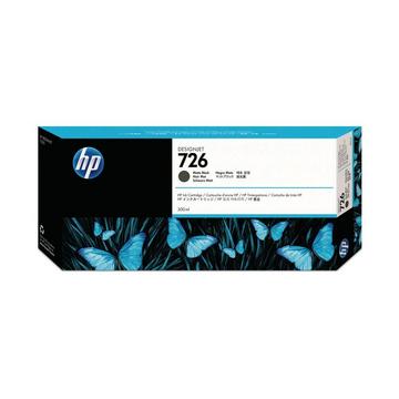 HP Tintenpatrone 726 schwarz matt CH575A DesignJet T1200 300ml