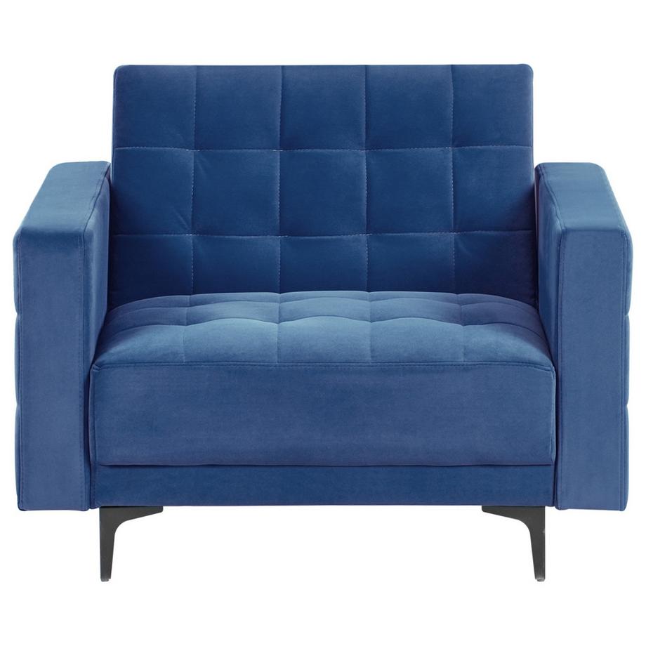 Beliani Fauteuil en Velours Moderne ABERDEEN  