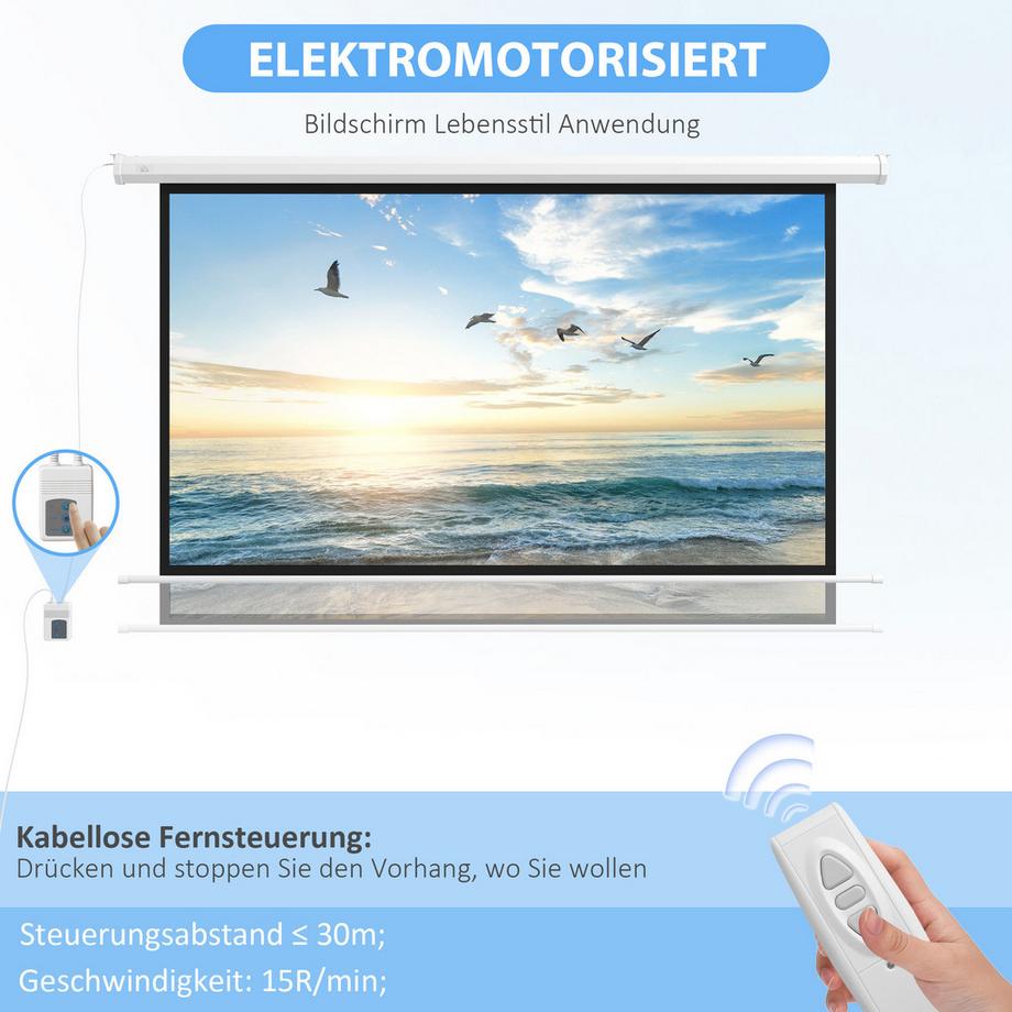HOMCOM  Beamer Leinwand 