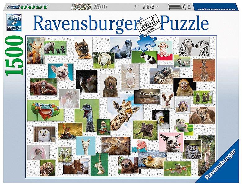 Ravensburger  Puzzle Funny Animals Collage (1500Teile) 