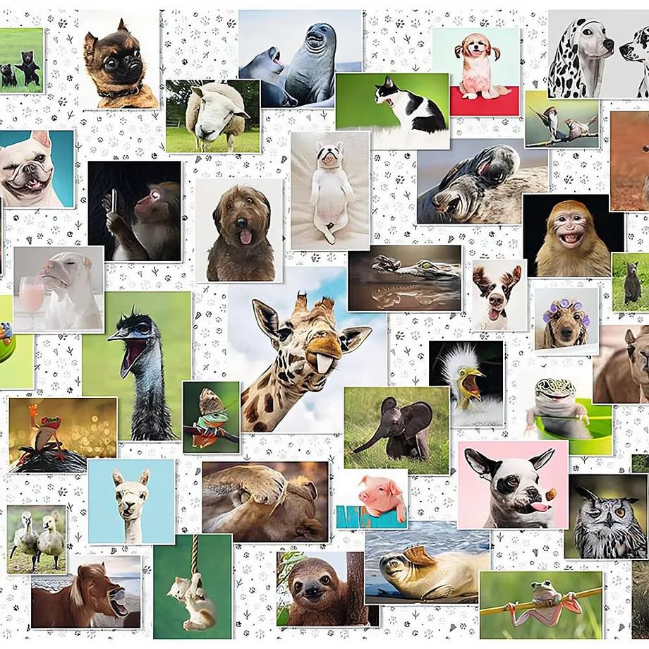 Ravensburger  Puzzle Funny Animals Collage (1500Teile) 