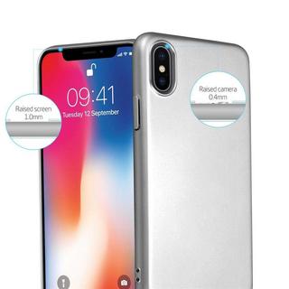 Cadorabo  Housse compatible avec Apple iPhone X / XS - Hard Case Coque de protection d'aspect métallique contre les rayures et les chocs 