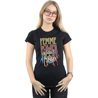 DC COMICS Femme Power T-Shirt Stampata  