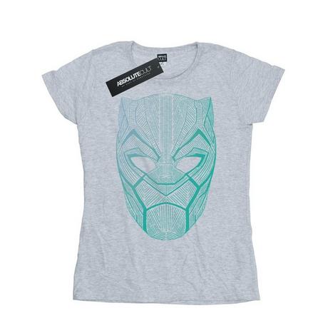 MARVEL  Tshirt BLACK PANTHER TRIBAL MASK 