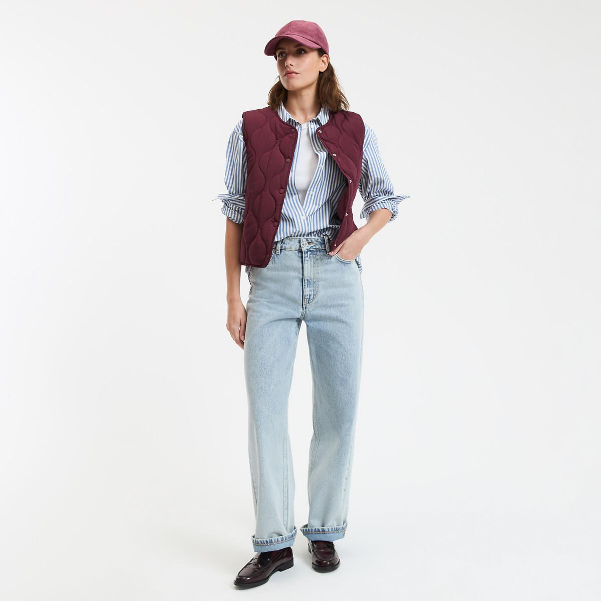 La Redoute Collections Steppgilet mit Druckknöpfen  