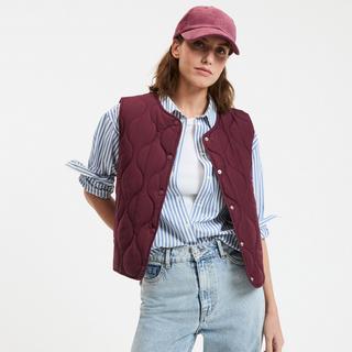 La Redoute Collections Steppgilet mit Druckknöpfen  