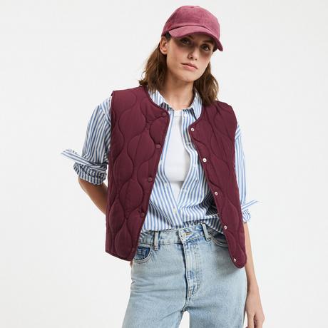 La Redoute Collections Steppgilet mit Druckknöpfen  