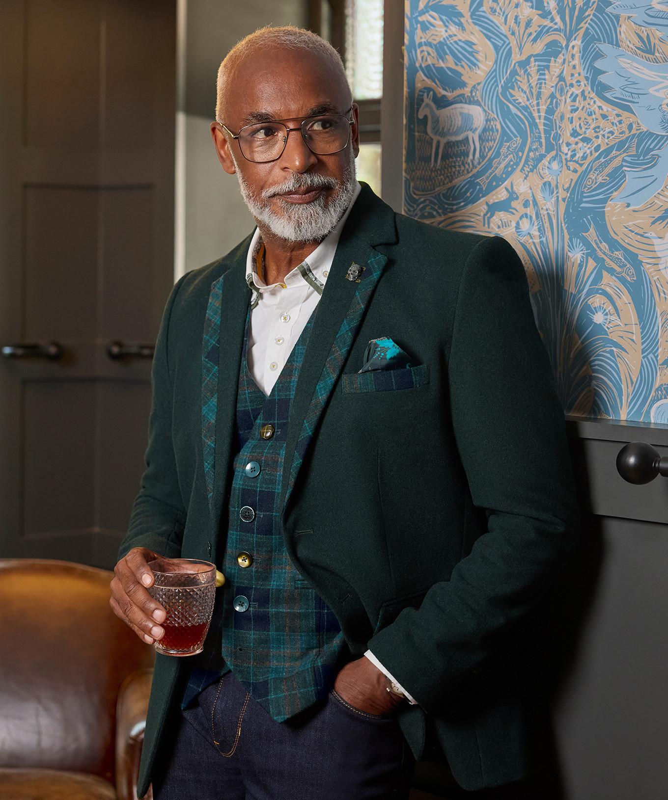 Joe Browns Blazer mit Karomuster Details  