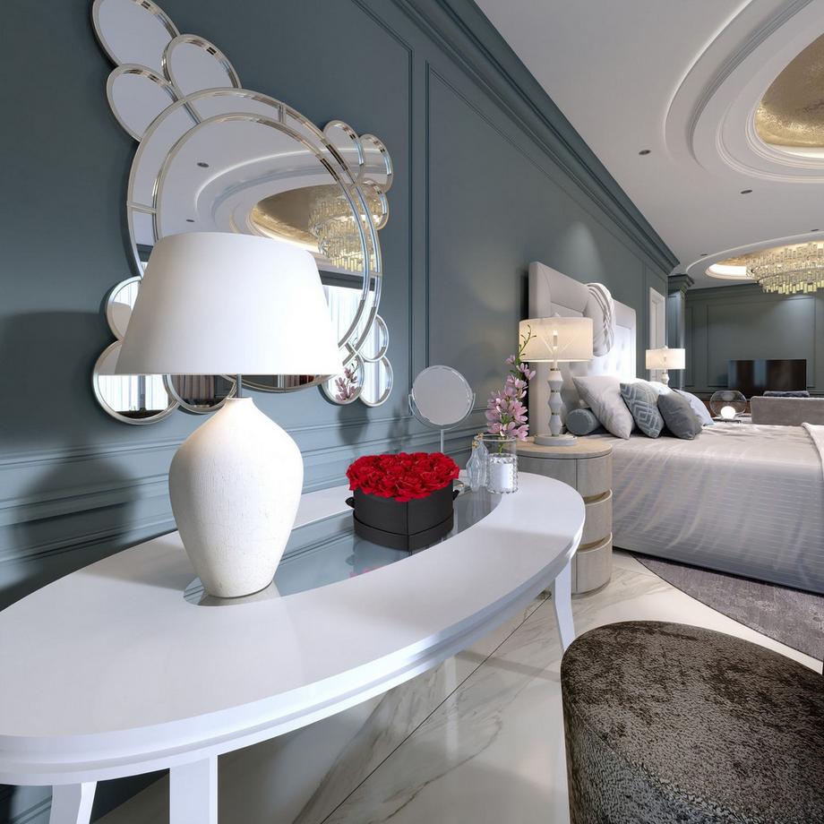 Northix Boîte à roses noire en forme de cœur avec 18 roses  