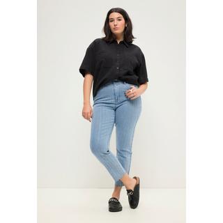 Studio Untold Mom High Waist Glitzerstreifen 5-Pocket Jeans  