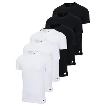 T-Shirt  6er Pack Figurbetont-Crew Neck Shirt Active Core Cotton 6PK