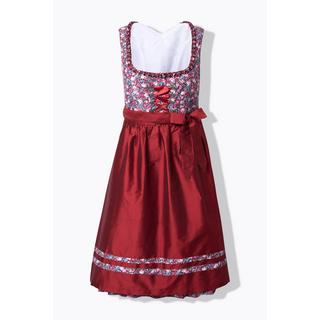 Ulla Popken Midi Dirndl Schnürung Carré-Ausschnitt Ärmellos  