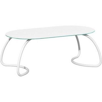 Table de jardin Loto Dinner blanc 190