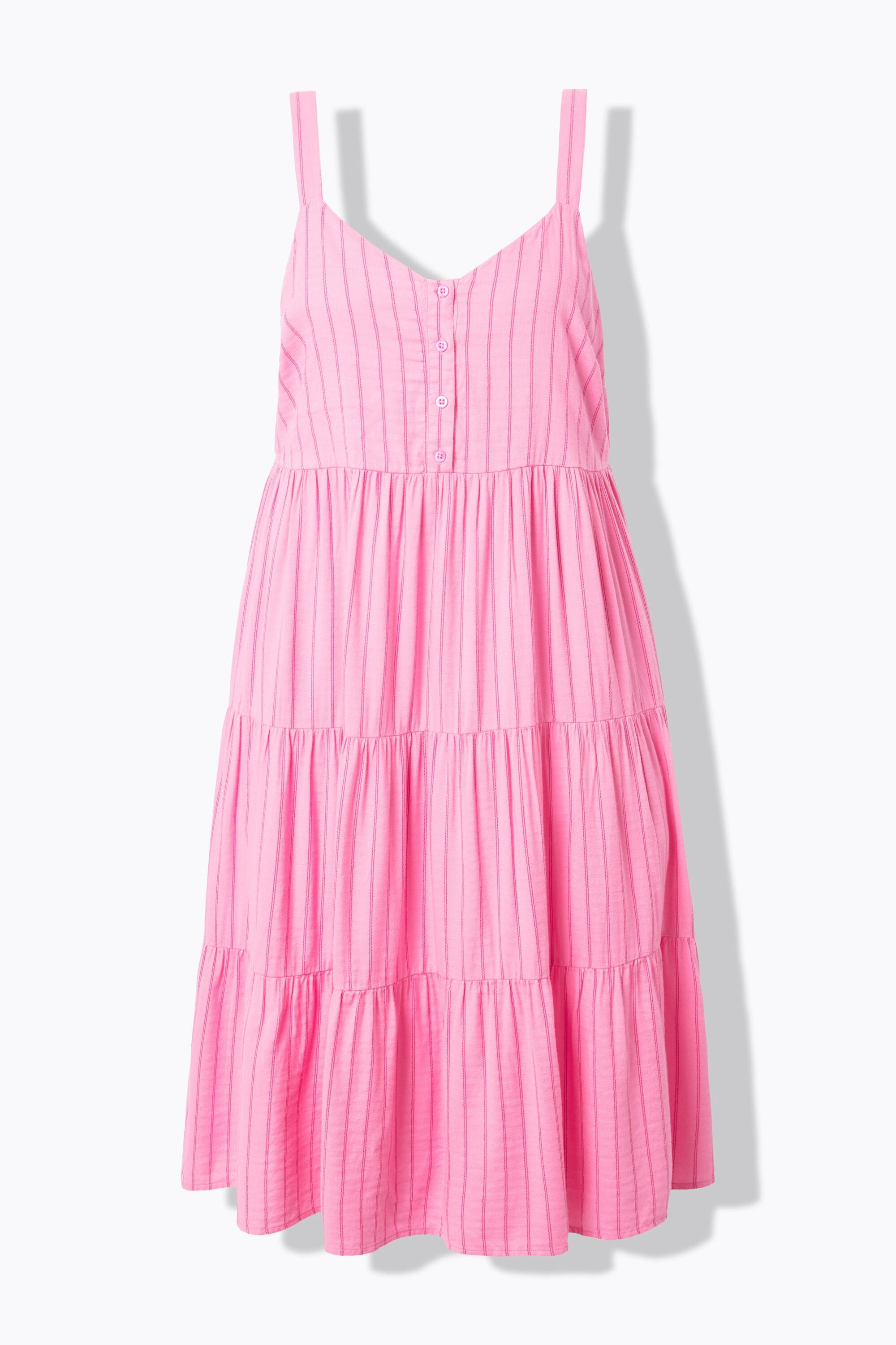 Studio Untold Midikleid A-Linie Streifen Volants  