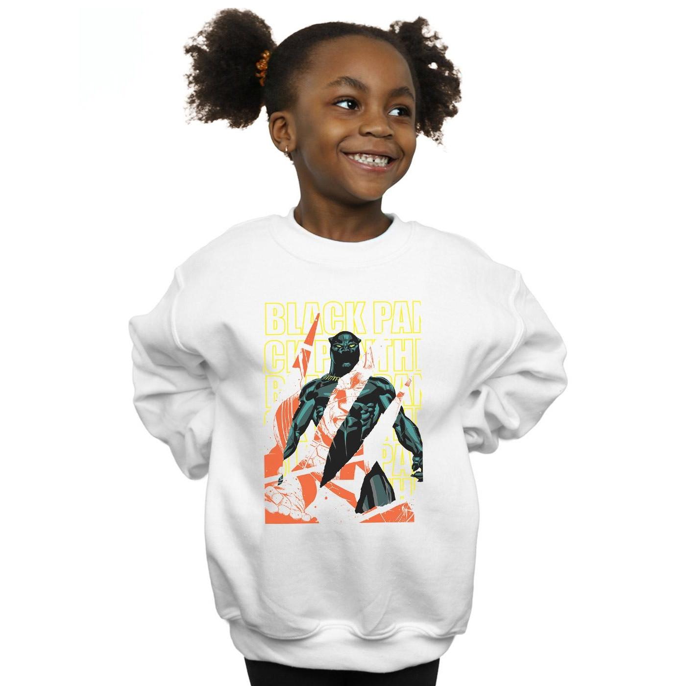 MARVEL  Avengers Black Panther Collage Sweatshirt 