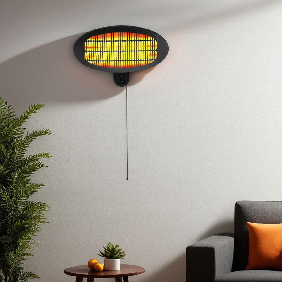 Tectake Faro a raggi infrarossi Solaris Monolith 3 livelli di potenza: 650, 1300 e 2000 W  