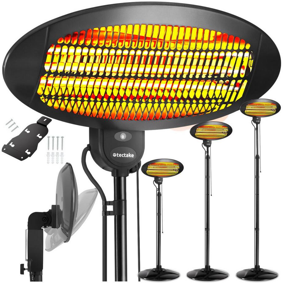 Radiateur infrarouge MONOLITHE SOLARIS 3 niveaux de puissance, 650, 1300 et 2000 W