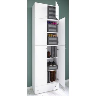 VCM XXL Holz Schuhschrank Kleiderschrank Schuhe Dielenschrank Lona 5f A Schublade  