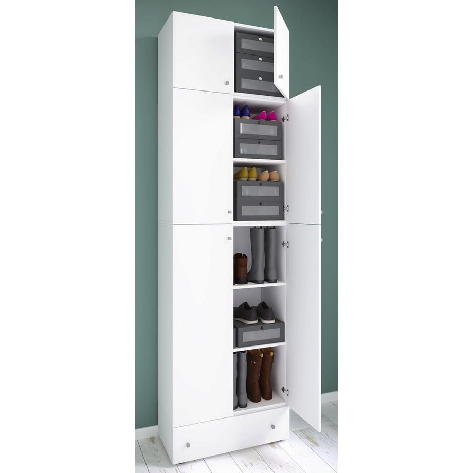 VCM XXL Holz Schuhschrank Kleiderschrank Schuhe Dielenschrank Lona 5f A Schublade  