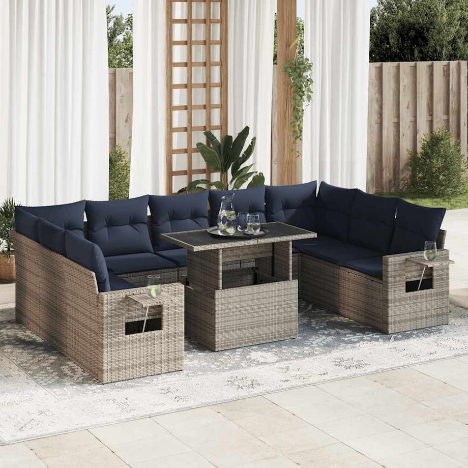 VidaXL Garten sofagarnitur poly-rattan  