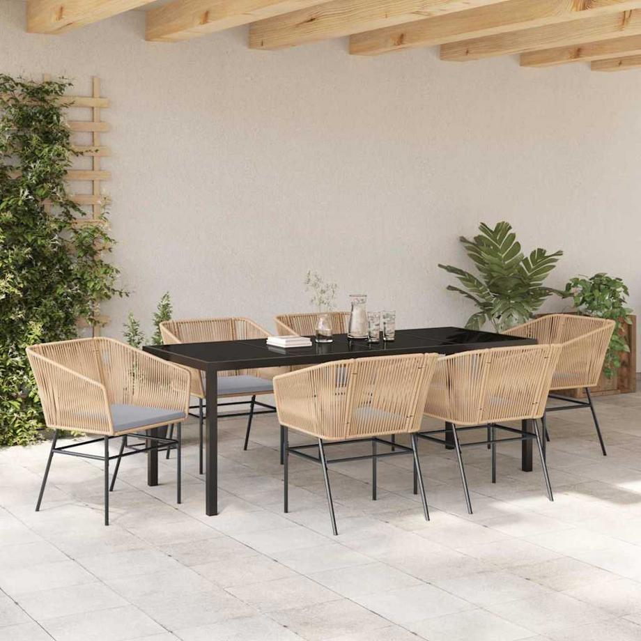 VidaXL Garten essgruppe poly-rattan  