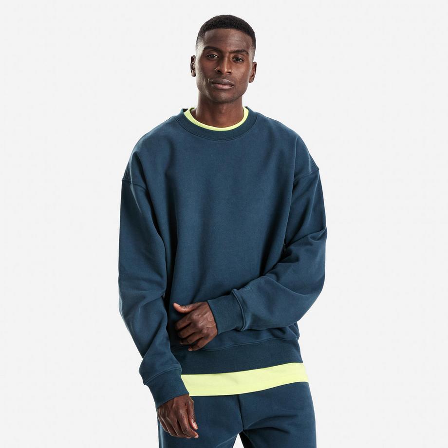 Sweatshirt Rundhals Oversize , Elementals, dunkelgrün