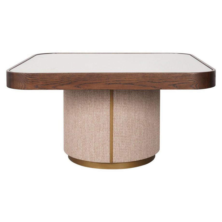 Richmond Interiors Table basse Willox brown glass (set de 2)  