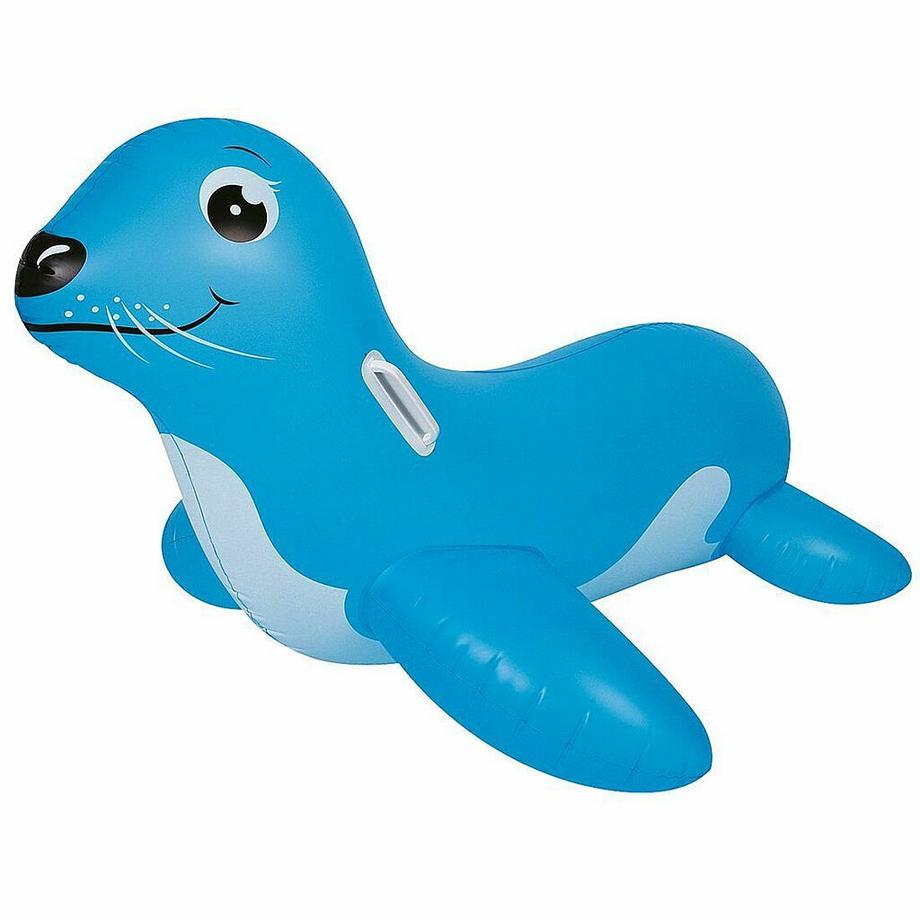 Schwimmtier Seelöwe  (blau, 108cm × 83cm × 63cm)