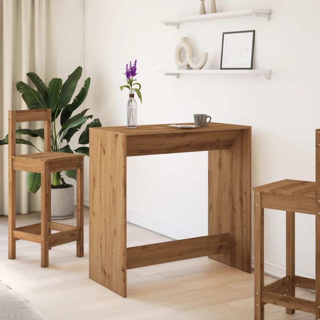 VidaXL Table de bar bois d'ingénierie  