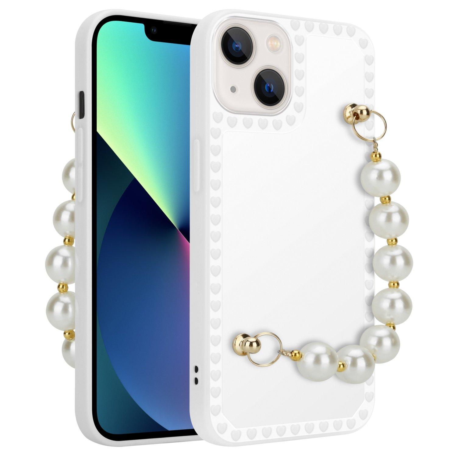 Cadorabo  Housse compatible avec Apple iPhone 13 MINI - Coque de protection en silicone TPU flexible avec chaîne de poignet 