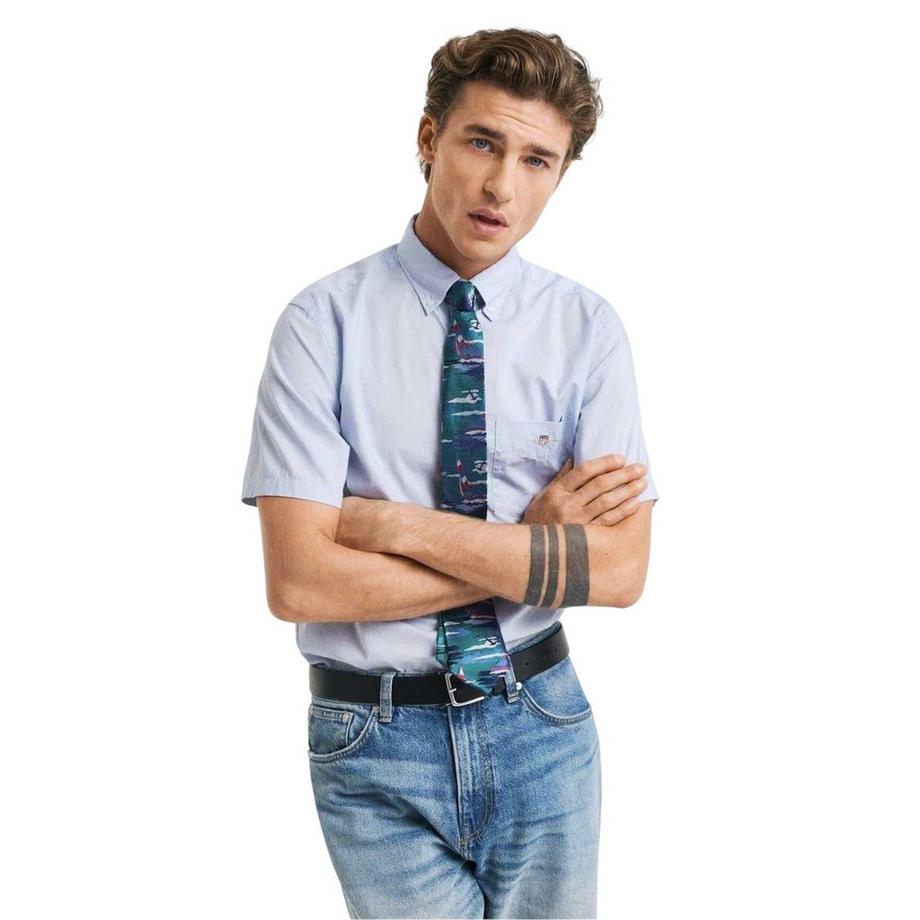 GANT  Camicia Classico Popeline Maniche Corte 