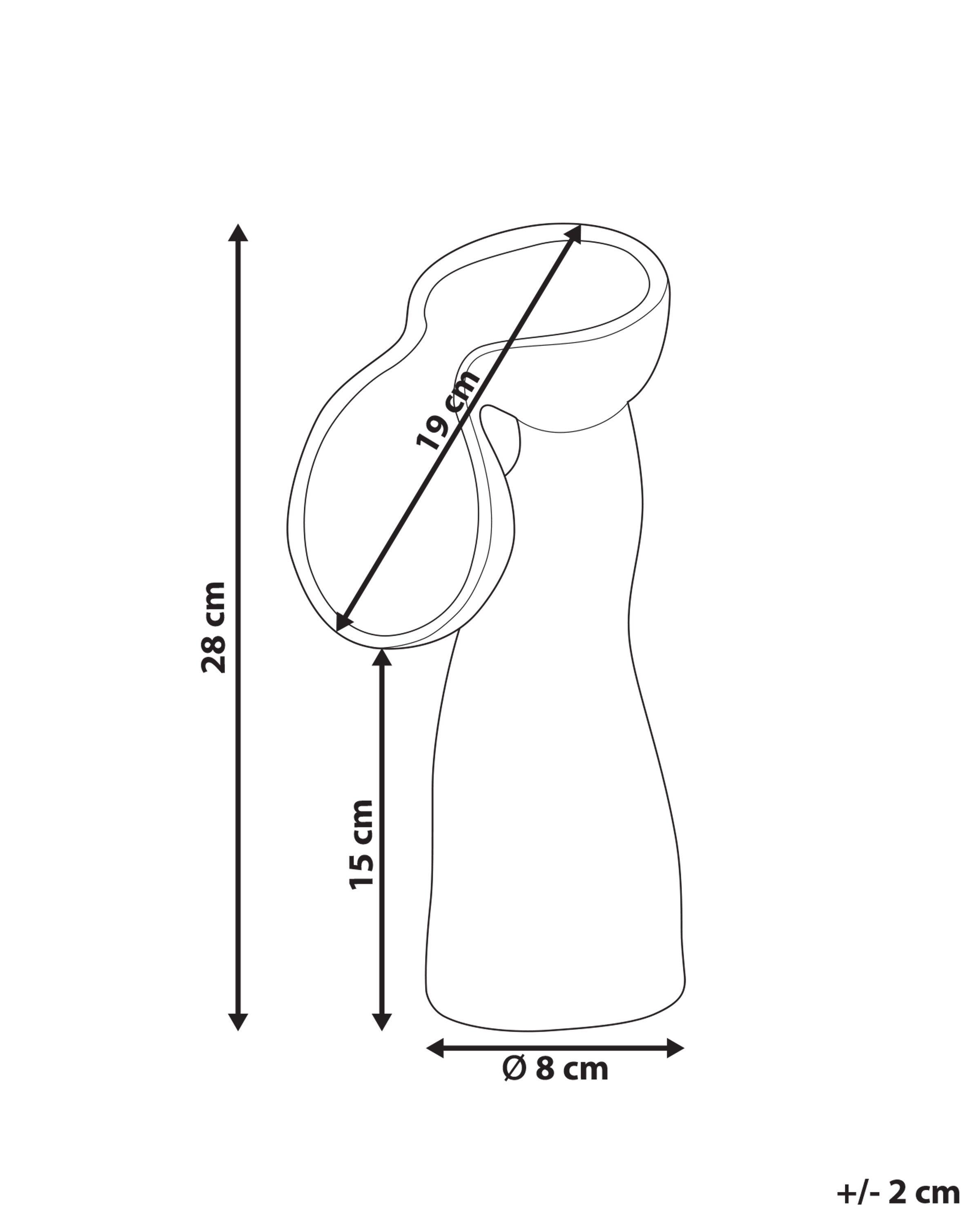 Beliani Vaso da fiori en Gres porcellanato Moderno CALAMUS  