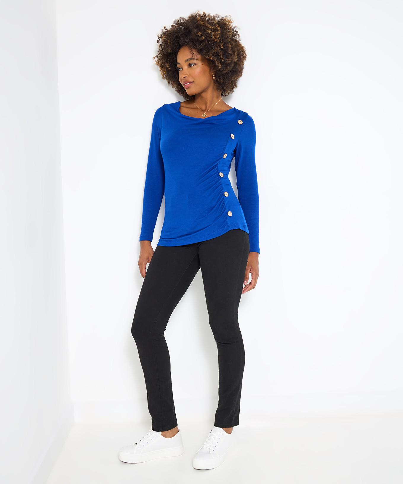 Joe Browns Maglia a maniche lunghe tinta unita con dettagli a bottoni  