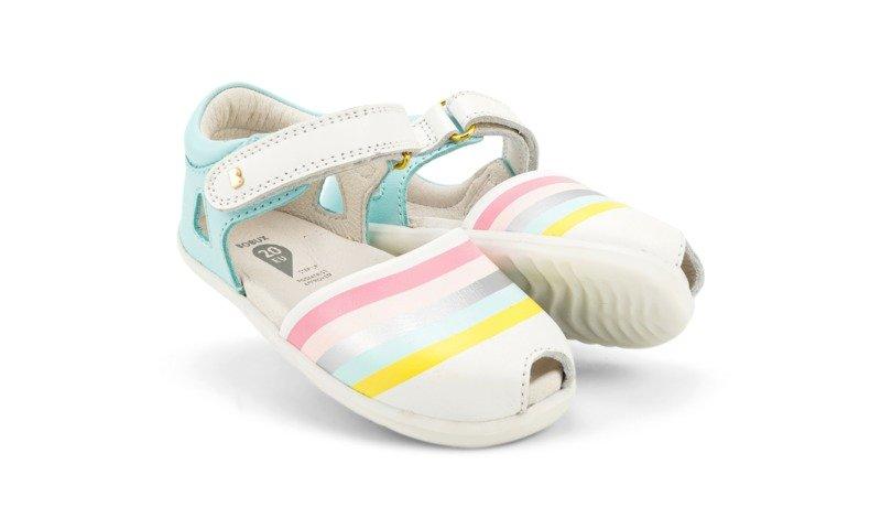 BOBUX  Baby Sandale Twist silver rainbow 