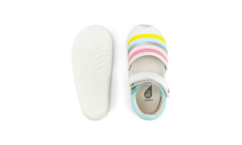 BOBUX  Baby Sandale Twist silver rainbow 