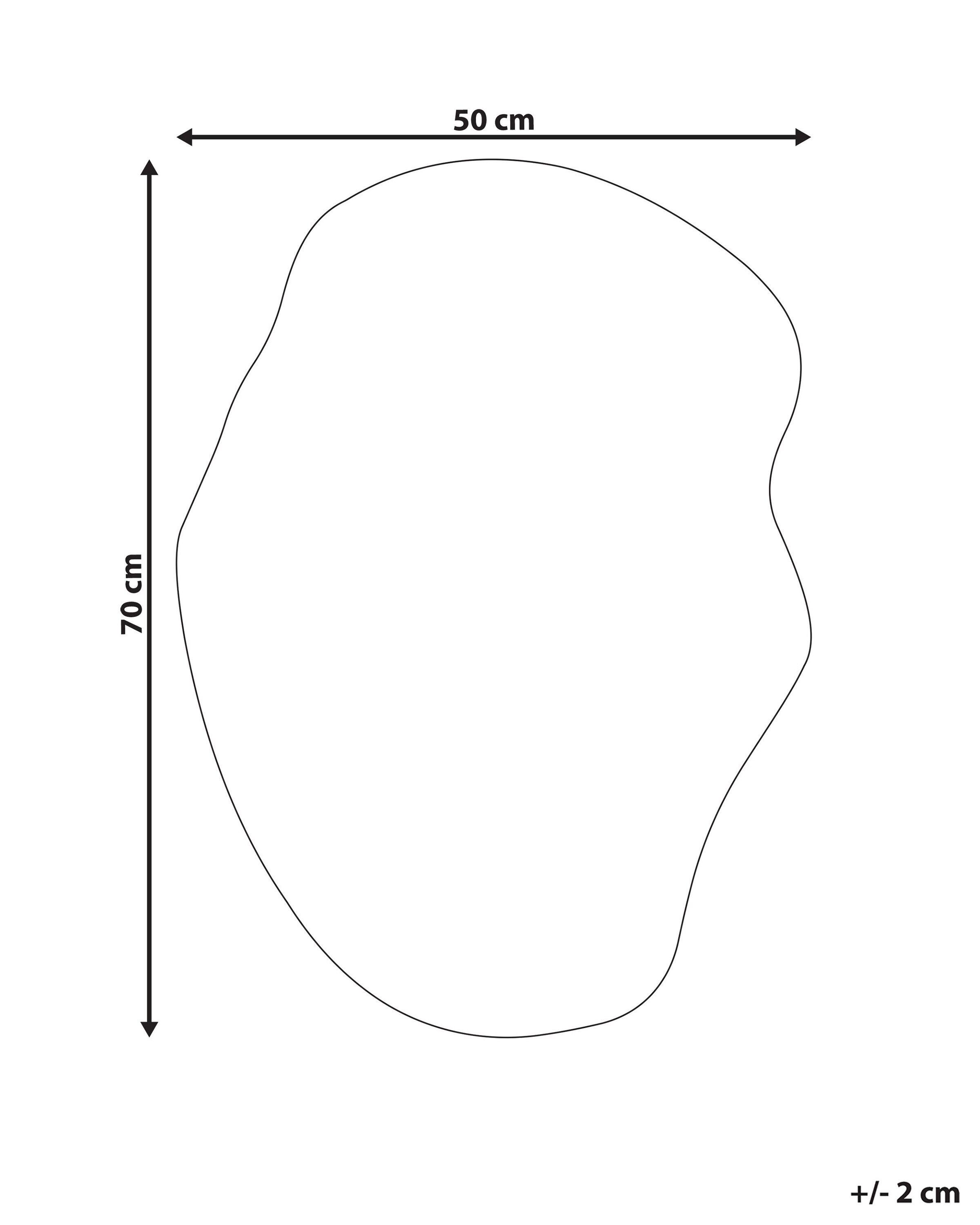 Beliani Specchio en Vetro Minimalista FALAISE  