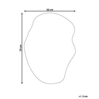 Beliani Specchio en Vetro Minimalista FALAISE  