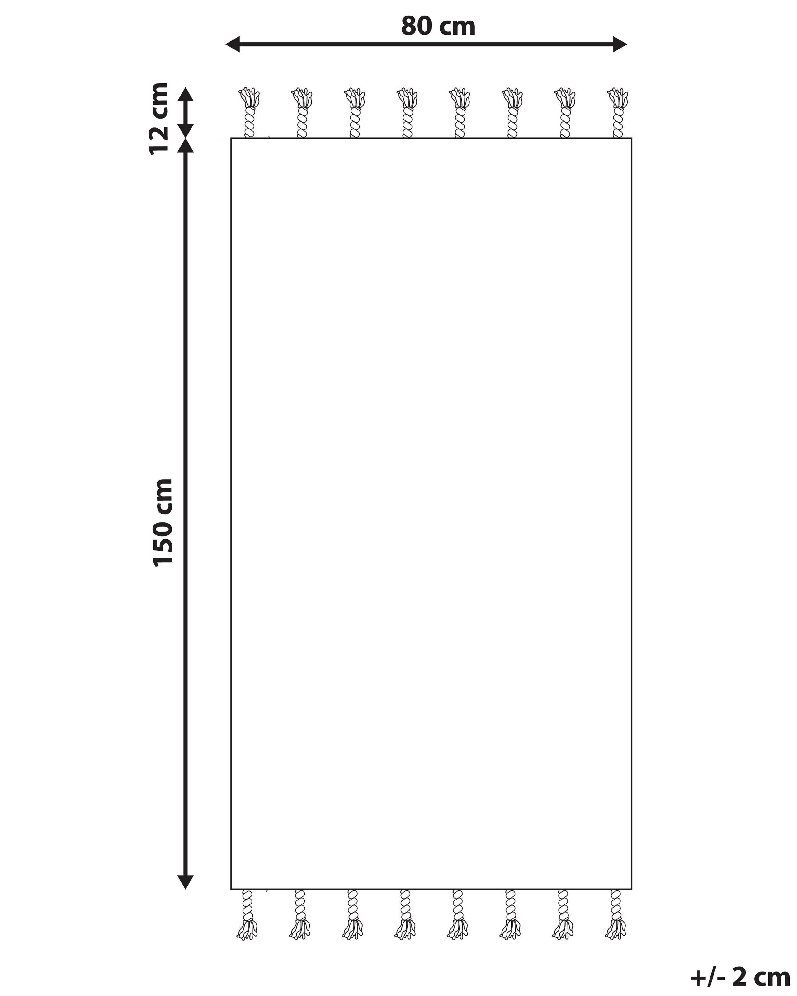 Beliani Teppich aus Baumwolle Boho ERZINCAN  