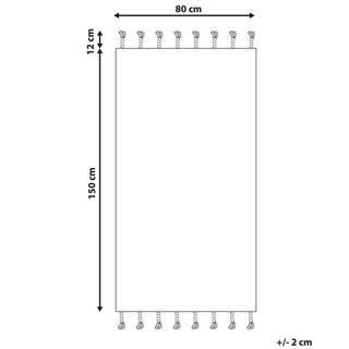 Beliani Teppich aus Baumwolle Boho ERZINCAN  
