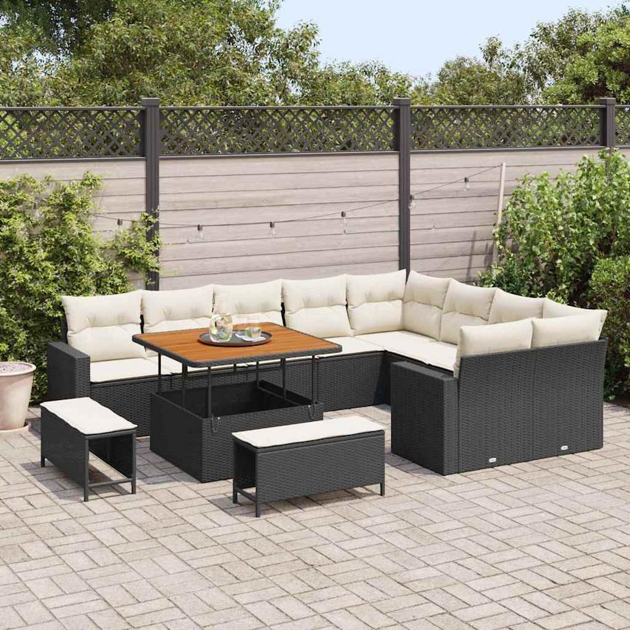 VidaXL Garten-sofa poly-rattan  