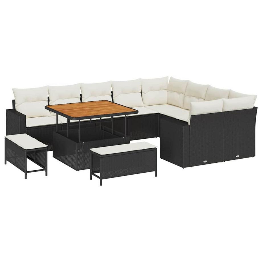 Garten-sofa poly-rattan