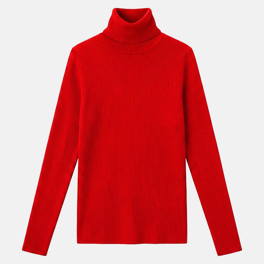 La Redoute Collections Pull col roulé en fine maille  