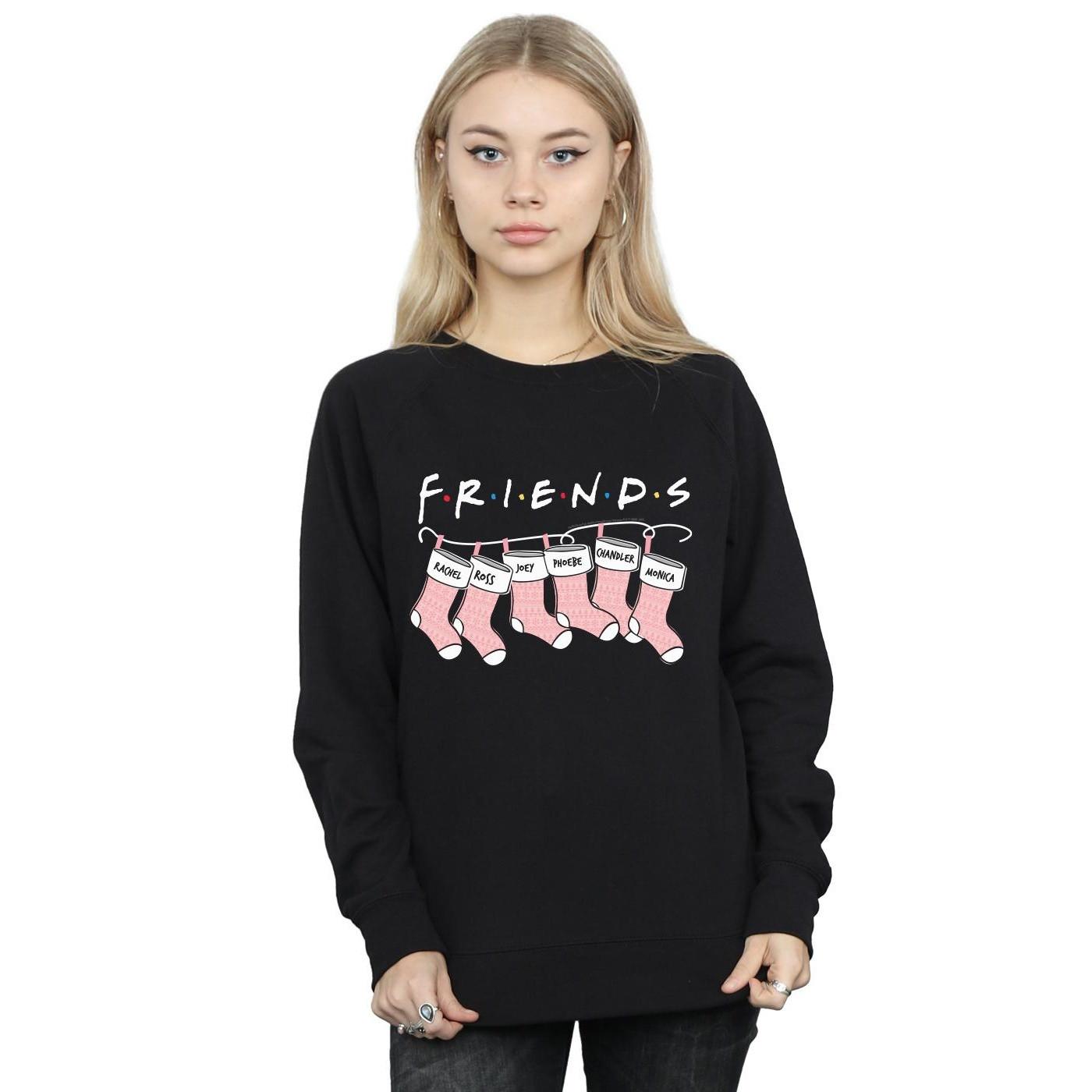 Friends  Christmas Stocking Logo Sweatshirt 