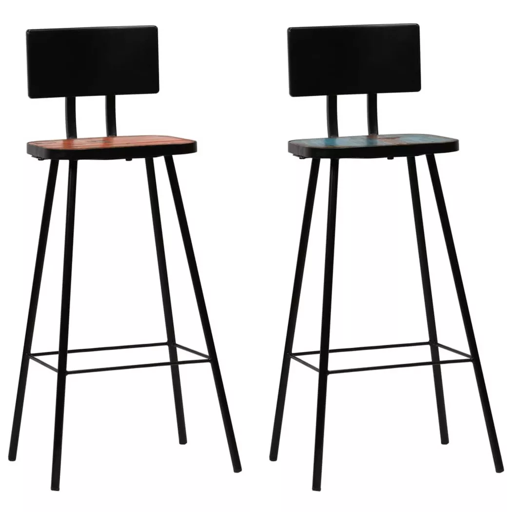 VidaXL - sgabello da bar Legno, One Size, Marrone