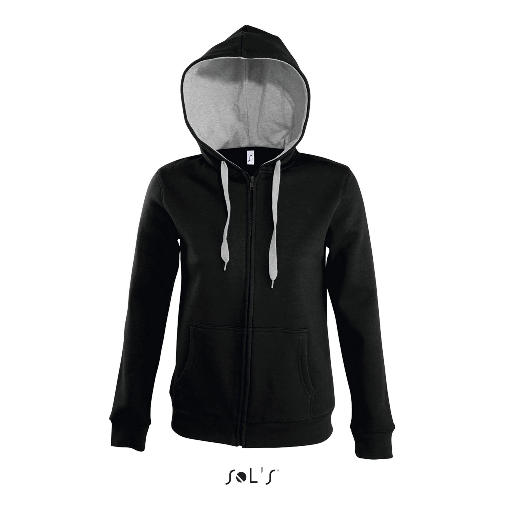 SOLS Soul Zweifarbiger Full Zip Hoodie  