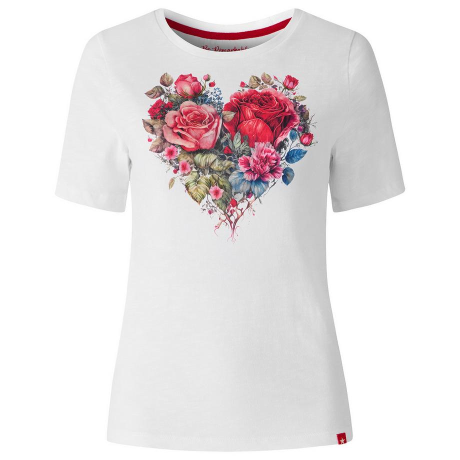 Joe Browns T-Shirt mit Herz- und Rosenmotiv  